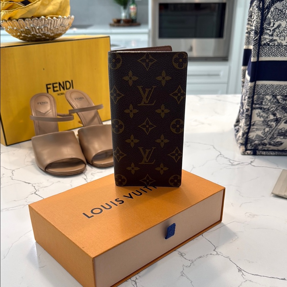 Louis Vuitton Brown and Gold Monogram Wallet